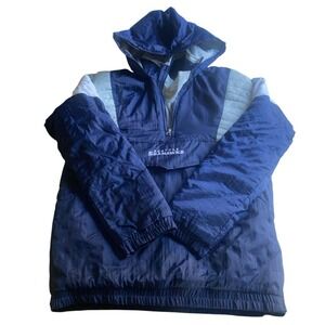 Seattle Seahawks Starter NFL Pullover Jacket XL YouthBlue Retro Throwback Hoodie